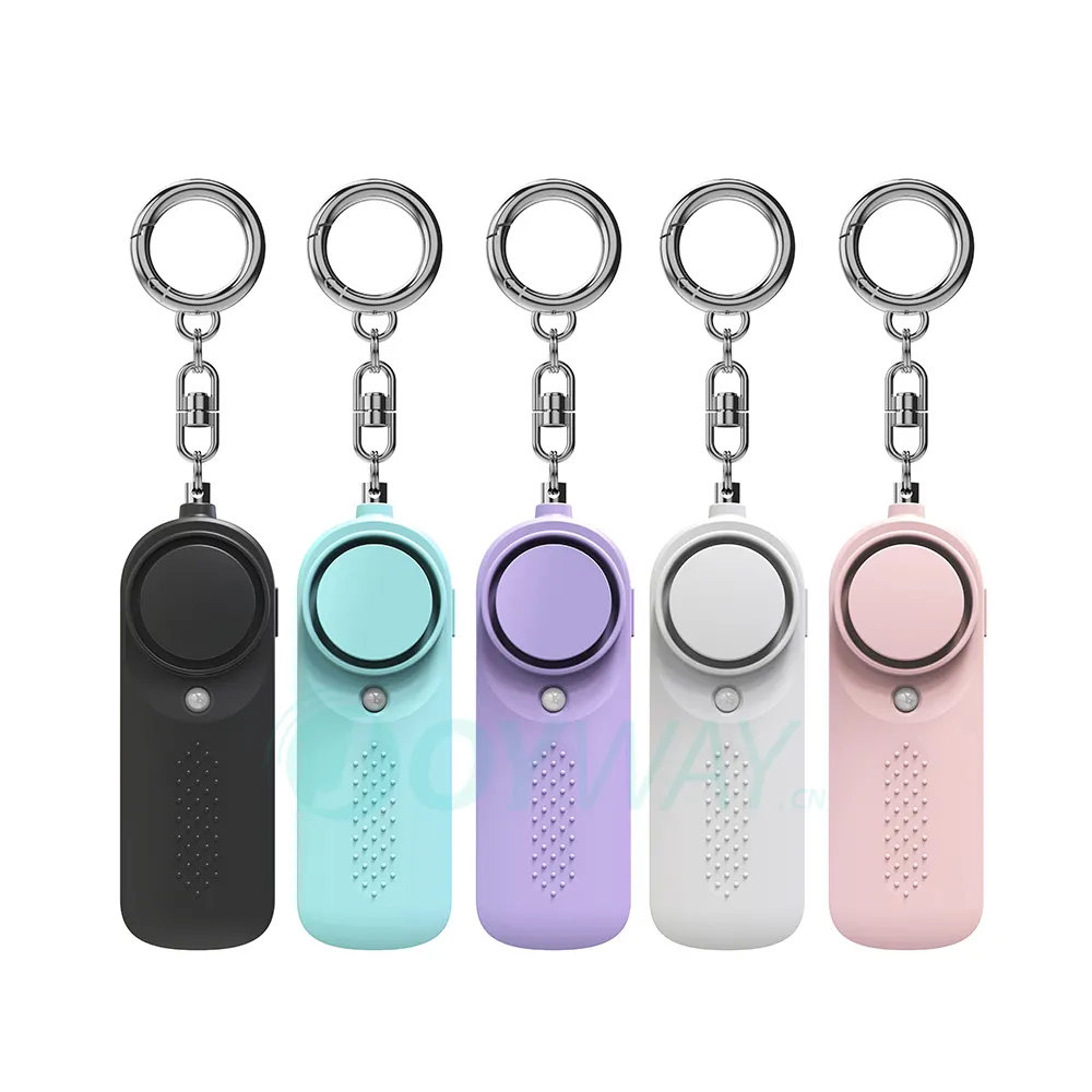 130dB báo động cá nhân xách tay dẫn ánh sáng khẩn cấp người phụ nữ tự defens Keychain báo động cho trẻ em