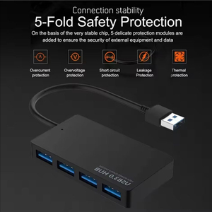 <span class=keywords><strong>USB</strong></span> 3.0 <span class=keywords><strong>Hub</strong></span> tốc độ cao <span class=keywords><strong>4</strong></span> cổng <span class=keywords><strong>HUB</strong></span> Adapter Cáp dữ liệu Splitter Expander Hỗ trợ đa hệ thống Plug and Play đa <span class=keywords><strong>USB</strong></span> Adapter - Product Image 6