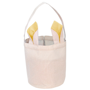 Tas Penyimpanan Paskah Custom yang Laris Manis, Desain Lucu dengan Telinga Kelinci, Sublimasi Kosong, Keranjang Paskah untuk Penyimpanan Hadiah Festival - Product Image 4