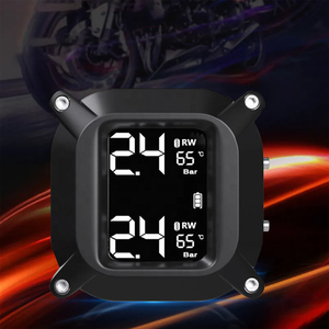 Wireless Universal Motorcycle Tyre Pressure Monitor Wireless External Sensors <b>TPMS</b> - Product Image 3