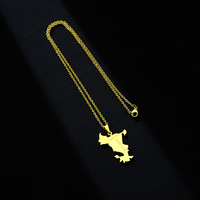 HY Collier Pendentif Unisexe en Acier Inoxydable et Bambou Mayotte, Design de Niche, Luxe Léger, Géométrique, Très Vendu à l'International