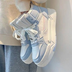 Nouvelles baskets montantes d'automne et d'hiver, style universitaire, couleur blanche - Product Image 3