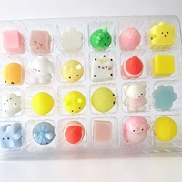 Agent Wanted Dumpling Squishy Rubber Bestseller Calendrier 24 jours Boîte aveugle Jouet à presser à rebond lent Jouet anti-stress 14 +.