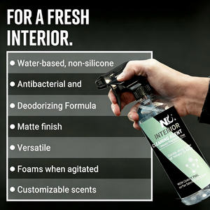 Limpiador de Interiores de Coche NK con Aroma Cítrico, Espuma Multiusos para Tapicería de Cuero, Asientos, Tablero, Plástico, Cuidado Profesional, 500 ml - Product Image 5