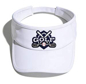 Gorra de visera de golf con bordado de letras, unisex, ajustable, transpirable, con protección solar para el campo de golf - Product Image 1