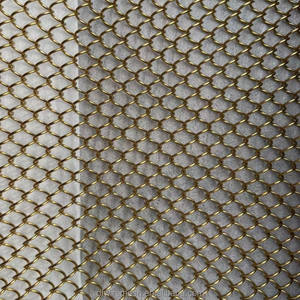 Rideau en maille métallique finition cuivre, <span class=keywords><strong>fil</strong></span> tissé pour la décoration intérieure, draperie métallique décorative antique pour bar - Product Image 6