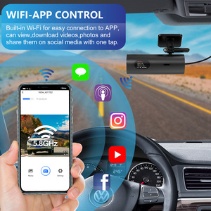 Cámara para Auto de Doble Lente Ultra HD 4K+1080P - Control por Aplicación WiFi de 5.8GHz con Monitor de Estacionamiento 24H y Sensor G - Product Image 3