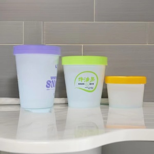 50g 100g 200g 250g 8oz Empty <b>Plastic</b> PP Container Matte pink Green Colored Body Cream Scrub Butter <b>Plastic</b> <b>Jar</b> with Lids - Product Image 3