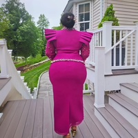 Robe africaine édition spéciale pour femmes, vêtements africains, tissu en maille, robe africaine pour femmes, grande taille