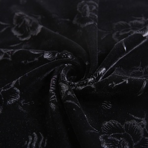 Floral en relieve <span class=keywords><strong>monje</strong></span> bata Italia <span class=keywords><strong>de</strong></span> terciopelo <span class=keywords><strong>de</strong></span> abaya <span class=keywords><strong>tela</strong></span> en tejidos fábricas en china - Product Image 3