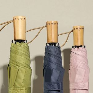 Parapluie pliant moderne et mignon en titane à 16 baleines pour femme, avec logo personnalisé, cadeau publicitaire, grande taille, protection solaire en caoutchouc, vente en gros - Product Image 1