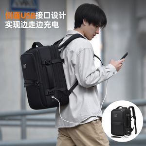 Alpha3 Series Laptop <b>Backpack</b> Black 15.6 Inch Anti Theft Expandable Capacity For Travel Daily Use - Product Image 4
