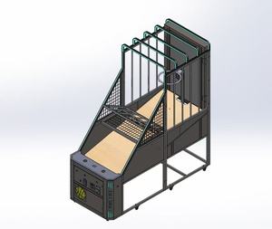 Macchina da Basket Arcade Pieghevole a Monete JOY FUNPLAY, Compatta <span class=keywords><strong>e</strong></span> Portatile per Luoghi di Intrattenimento - Product Image 3