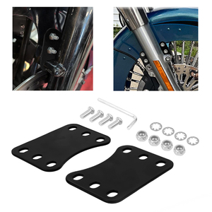 Kit de support de levage de garde-boue avant de moto 21 pouces pour Harley Touring Road Glide, adaptateur métallique à 3 trous avec kit de fixation complet - Product Image 5