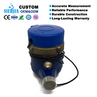 Compteur d'eau à ultrasons SIERJIA DN15 en fonte/laiton, protection IP68, sortie impulsionnelle, débit 0,1-50 L/min, R80, OEM, domestique, garantie 1 an