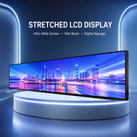 Pantalla LCD Ultra Ancha con Marco Delgado, Señalización Digital Comercial, Tamaño Personalizado, OEM ODM para Comercios Minoristas