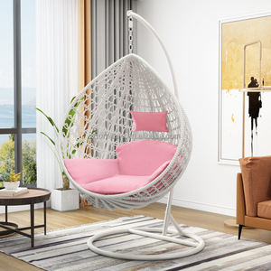 Wholesale Custom Modern Outdoor Hotel Courtyard Swing Hanging <b>Egg</b> Leisure Chair with Custom Color & Design Super Comfortable - Product Image 5