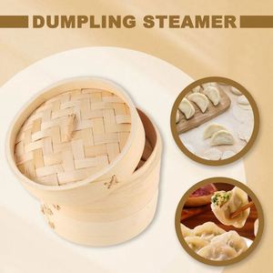 Panier de cuisson vapeur durable en bambou, 13 pouces, 2 onces, sans colle, avec couvercle classique, pour usage commercial alimentaire, 3 pouces, une pièce - Product Image 2