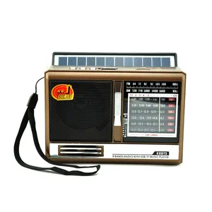 PX-K8BTS Solar portátil, 9 bandas, BT, Radio de música, AM, FM, SW, TV con 2 altavoces