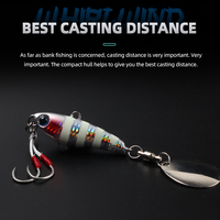 Leurre de pêche MagicWorks Whirlwind Metal VIB avec lame rotative 20g 30g 40g pour eau salée et eau douce