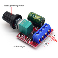 Module de régulateur de moteur CA-105A 5A 4,5-35V PWM pour moteur à courant continu, variateur LED