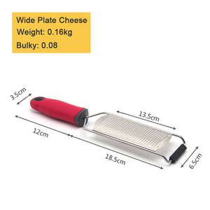Beeman main en acier inoxydable citron manuel chocolat plat grossier cuisine légumes fromage râpe avec brosse - Product Image 3