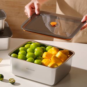 Conteneur de stockage en acier inoxydable 316L de 1300 ml avec couvercle en PP, réutilisable et portable, pour le <span class=keywords><strong>camping</strong></span> des nouveau-nés et le stockage des fruits, personnalisable avec logo - Product Image 5