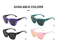 Lunettes de soleil de créateur pour femmes Wenzhou Lenlook avec logo personnalisé, polarisées UV400, style œil de chat, pour l'extérieur et la mode