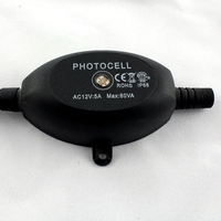 Sensor de Luz Exterior de Siete Colores con Sensor Crepuscular IP67, Fotocélula de 12V 24V, Resistente al Agua, 60W, con 3 Años de Garantía SC-T101