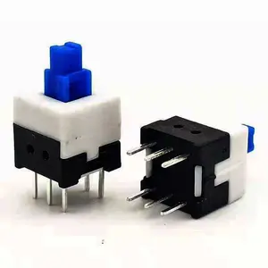 7mm 2P2T dip through hole push button connector switch