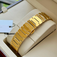 Jam Tangan Pria Fashion Gold PRX T137 Gerakan ETA Logo Dapat Disesuaikan Kalender Tahan Air Jam Tangan Kuarsa Baja Tahan Karat Relojes