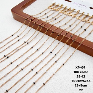 Chaîne de <span class=keywords><strong>cheville</strong></span> XUPING colorée <span class=keywords><strong>pour</strong></span> <span class=keywords><strong>femme</strong></span> avec perles rouges, jaunes, bleues et vertes, bracelet de <span class=keywords><strong>cheville</strong></span> réglable, bijoux de mode - Product Image 3