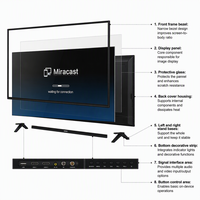 Televisor Inteligente QLED 4K de 75 Pulgadas, 120Hz, Android TV, HDMI 2.1, WiFi 6, para Cine en Casa y Conferencias