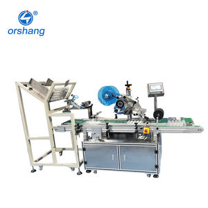 Applicateur d'étiquettes de collage d'impression de <span class=keywords><strong>code</strong></span> à barres de <span class=keywords><strong>prix</strong></span> d'usine Orshang, étiqueteuse automatique d'avion de sac de pochette de carton de boîte - Product Image 1