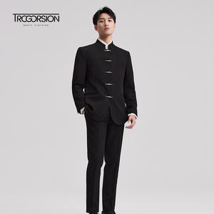 <span class=keywords><strong>Costume</strong></span> de <span class=keywords><strong>mariage</strong></span> respirant pour <span class=keywords><strong>homme</strong></span> OEM, nouveau <span class=keywords><strong>costume</strong></span> de marié chinois, <span class=keywords><strong>costume</strong></span> en laine peignée, col montant, <span class=keywords><strong>costume</strong></span> chinois pour jeunes hommes - Product Image 6