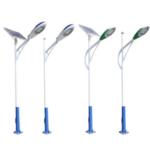 โรงงานขายส่งไฟถนนโซลาร์เซลล์แบบ LED ความสว่างสูง 6 เมตร แบบแขนเดี่ยว/แขนคู่ เสาไฟถนนสำหรับพื้นที่ชนบทใหม่ - Product Image 2