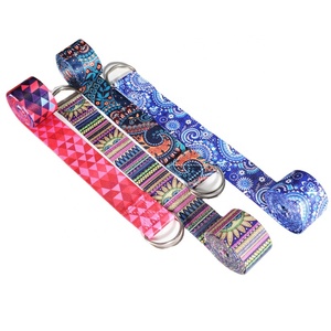 NOUVEAU HaoRui Ceinture Élastique Bouclée en Tissu Polyester Imprimé Numérique Extensible pour Fitness, Exercice, Danse et Yoga Sportif - Product Image 3