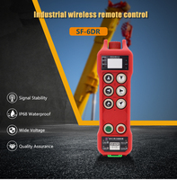Control Remoto Industrial para Grúa Torre, Universal, IP67, 6 Botones, Doble Velocidad, Transmisor y Receptor