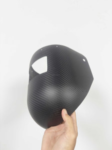 100% Bất Custom Made Thiết Kế Chịu Nhiệt Bóng Cắt Trên Và Xuống Ống Kính Phía Trước Sợi Carbon Thợ Hàn Mũ Bảo Hiểm Đường Ống Hàn Mui Xe - Product Image 3