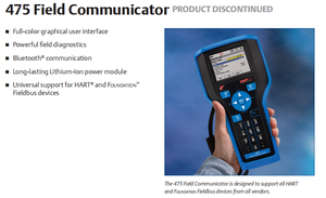 Comunicador de Campo Portátil HART 475 Original con Pantalla LCD, Batería de Litio, para Pruebas de Suelo y Petróleo, 18 Meses de Garantía, IP66 - Product Image 3