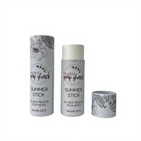 100% boîte ronde de déodorant écologique Push up crème solaire emballage conteneur baume à lèvres Kraft carton papier Tube résistant à l'huile
