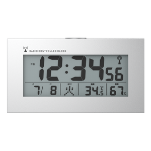 다기능 LCD 디스플레이 빛난 전기 테이블 시계 달력 온도 습도 - Product Image 6