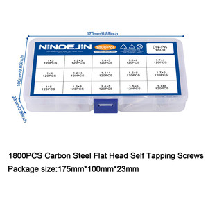 Juego de 1800 tornillos de acero para teléfono, M1, M1.2, M1.4, M1.5, tornillos autorroscantes de cabeza redonda, mini kit - Product Image 4