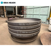 Cabezas de Tanque Elípticas Grandes de Fábrica SIDA, Sello Elíptico 2:1, Componentes de Recipientes a Presión Estándar ASME, Forjadas y Pulidas con Chorro de Arena