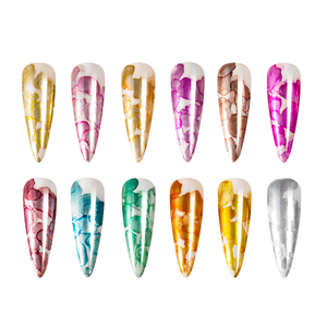 BeiEn 15ml Bulk Gel UV Nail Art Kit di Design personalizzabile in marmo metallizzato classico pigmento oro cromato che fiorisce forte fioritura - Product Image 4