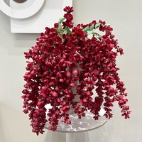 Guirlande de fleurs de glycine artificielle longue et tombante pour plafond de mariage, décoration de toile de fond de scène - Vente en gros