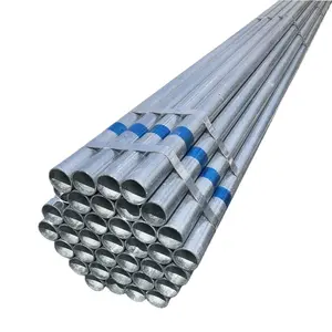 ASTM A106 A36 A53 1.0033 BS MS ERW hollow GI pipe hot dip galvanized steel pipe EMT welded steel square round pipe