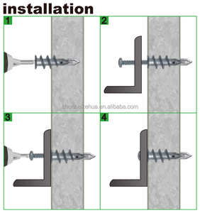 Ancres auto-perceuses pour cloisons sèches en alliage de zinc 5/<span class=keywords><strong>16</strong></span> avec vis, ancre pour montants de cloisons sèches - Product Image 5
