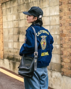 High-End Men's Corduroy <strong>Jacket</strong> Retro American Style Long Sleeve Embroidered 100% Cotton Peasants' Association Youth - Product Image 6