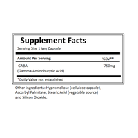 OEM/ODM | GABA Capsules 750mg, Supplément d'acide gamma-aminobutyrique pour le sommeil profond, GABA Capsules